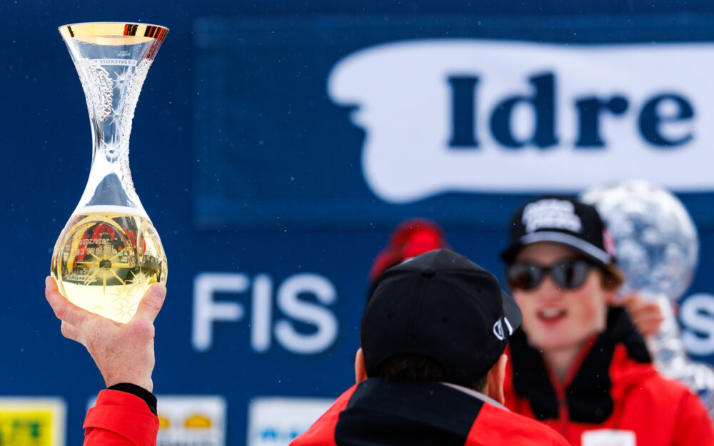 Der Pokal ist halbleer – in Idre Fjäll werden 2026 keine Weltcup-Rennen ausgetragen. – Foto: GEPA pictures