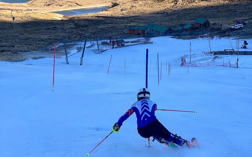 Jake Doyle beim Training in Tiffindell. – Foto: zvg