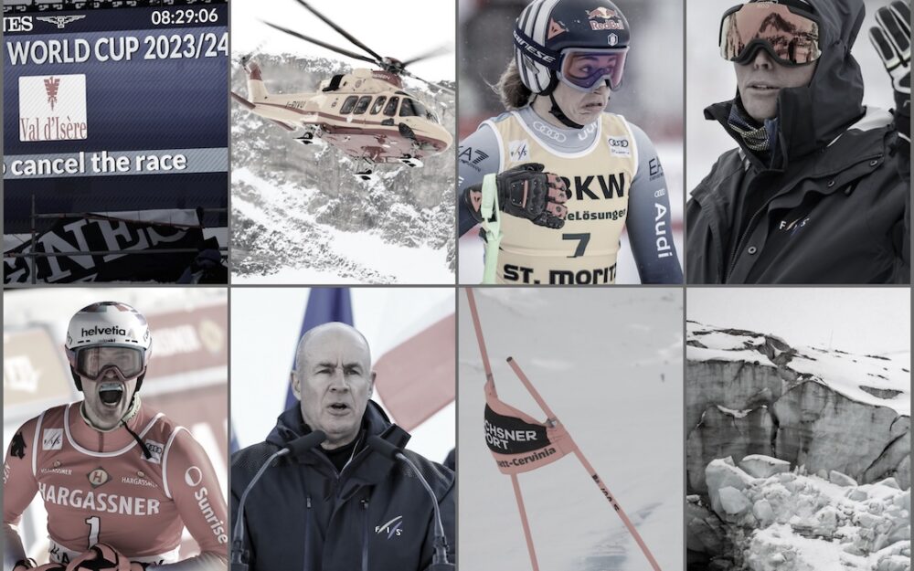 Nebengeräusche – der Weltcup 2023/24 gibt ein getrübtes Bild ab Jammern, schimpfen, kritisieren – der Ski-Weltcup hat im Winter 2023/24 nicht das beste Bild abgegeben. – Fotos: GEPA pictures