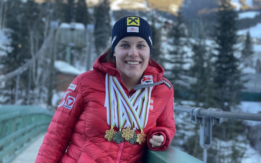 Und wieder Gold für Magdalena Egger – die Österreicherin tritt mit fünf Medaillen die Heimreise aus Panorama an. – Foto: zvg