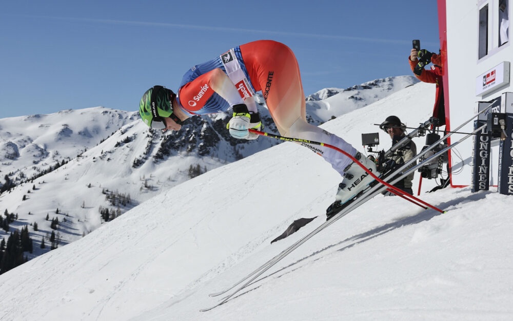 111 Athletinnen und Athleten in den Swiss-Ski-Kadern (alpin) Franjo von Allmen hat den Sprung vom B-Kader in die Nationalmannschaft von Swiss Ski geschafft. – Foto: GEPA pictures